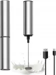 Pieno putų plakiklis, nerūdijantis plienas, USB C, 13000 aps./min