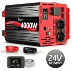 Keitiklis 24V į 230V, 4000W, grynos sinusoidės