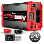 Įtampos keitiklis 24V į 230V, 3000W, grynoji sinusoidė