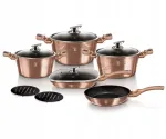 Puodų rinkinys 11 dalių Berlinger Haus Rose Gold Collection BH-6191