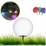 Saulės sodo lempa LED LL FRAULI RGB, 20 cm, su plaktos tekstūros gaubtu, jutikliu, IP65