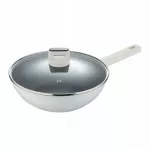 Wok keptuvė su dangčiu, nelipniu pavir&scaron;iumi LINES, 28 cm