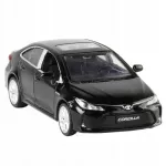 Žaislinis metalinis TOYOTA COROLLA HYBRID automobilio modelis 1:32, su garsais, &scaron;viesa, juodas