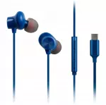 Ausinės Panasonic su mikrofonu, USB-C, mėlynos, 1,2 m