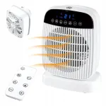 Ventiliatorinis &scaron;ildytuvas TRONIC THLF 2000 E4 su LCD ekranu ir nuotoliniu valdymu, 1000 W / 2000 W