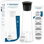 Vandens ir gėrimų ąsotis WESSPER 1 l su 5 filtrais čiaupo vandeniui