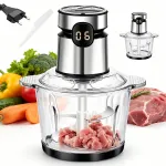 Maisto smulkintuvas MINI, 200 W, 2 l, stiklinis, nerūdijančio plieno
