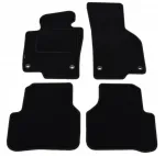 Automobilio kilimėliai VW Passat B6/B7/CC 2005&ndash;2014, juodi veliūriniai, Aldos, Silver PC