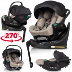 Sukiojama ir sulankstoma automobilinė kėdutė su ISOFIX baze, 0&ndash;13 kg, su &scaron;onine apsauga