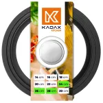 Kar&scaron;čiui atsparus silikoninis ir stiklinis dangtis puodui ar keptuvei, 24/26/28 cm
