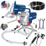 Dažymo purk&scaron;tuvas DEDRA, 950W, 250 barų, 2,1 l/min, 15 m žarna, rinkinys