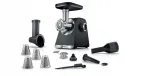Mėsos malūnėlis Bosch Series 6 MFWS640B, 2100 W, atbulinės eigos funkcija, pjaustyklė