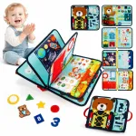 Sensorinė Montessori knygelė-lenta me&scaron;kiukas su skaičiais