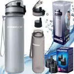 Gertuvė su filtru Aquaphor City, 0,5 l, pilka, 3 anglies filtrai