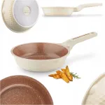 Keptuvė Solid PAN, 20 cm, indukcinė, nelimpanti, kreminė