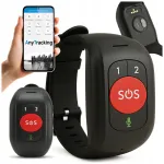 SOS apyrankė su 4G GPS lokacija, pulso matavimu, senjorams, valdymas programėle