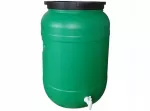 Plastikinis 80 l F&R lietaus vandens bakas su čiaupu