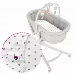Čiužinuko paklodė Chicco BABY HUG, muslininė, su guma, Boho Hearts