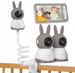 Vaizdo kūdikio stebėjimo kamera 3MPX, WiFi, 4x priartinimas, HD, su pasukamu laikikliu, 2 kamerų komplektas