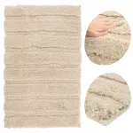 Vonios kilimėlis, neslystantis, 60x90 cm, &scaron;velnus, beige