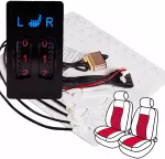 Sėdynių pa&scaron;ildymo kilimėlių rinkinys 2 vietoms, 120W, 12V, AlloyWire, 470x270 mm