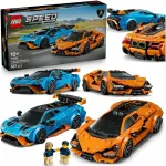 LEGO Speed Champions 77238 Lamborghini Revuelto ir Hurac&aacute;n STO rinkinys + PDF instrukcija