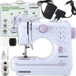 Siuvimo ma&scaron;ina SEWING MACHINE MINI, ne&scaron;iojama, 12 dygsnių, su pedalu, veikia su baterijomis