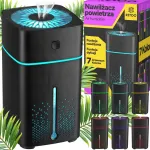 Oro drėkintuvas ir aromato difuzorius 1000 ml su LED ap&scaron;vietimu, juodas