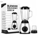 Virtuvinis plaktuvas, 2200W, 1,5 l, kokteiliams, sriuboms, vaisiams ir ledui