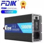 Automobilinis įtampos keitiklis 12V į 220V, 5000W, grynos sinusinės bangos