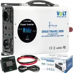 Įtampos keitiklis 24V į 230V, 1500/3000W, LCD ekranas, nuotolinis valdymas