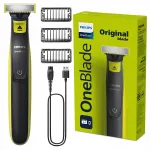 Elektrinis skustuvas Philips OneBlade QP2724/10, 45 min, 3 antgaliai, sausam ir drėgnam skutimuisi