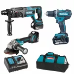 Akumuliatorinių įrankių rinkinys Makita DLX3078TX1, 18V, 3 x 5Ah