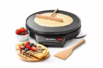 Blynų kepimo aparatas SEVERIN CM2198, 30 cm, 1000 W, nelimpančia danga, juodas