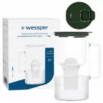 Vandens filtras ąsotis 2 l Wessper WES209-FF-GE MINI su LED filtru