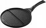 Keptuvė su pertvara Kinghoff, aliuminė, juoda, marmurinė, &Oslash;27 cm