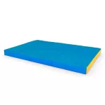 Gimnastikos čiužinys Comet 150x100x10, trijų dalių, mėlynas-geltonas