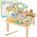 Medinis edukacinis muzikos staliukas WOOPIE, žalias, Montessori