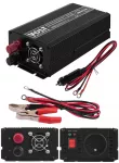 Keitiklis automobiliui 24V, 300/600W, pilna sinusinė banga, USB, TIR, pagaminta Lenkijoje