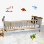 Medinė lovos apsauga Safetots, 110 cm, natūralios spalvos
