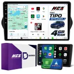 Automobilinė multimedija NCS D9 Fiat Tipo 2015-2020, Android, 4GB, LTE, 9&Prime;