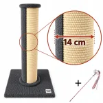 Kačių draskyklė su guoliu ir žaislu, 74 cm, storis 14 cm