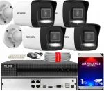 Lauko vaizdo stebėjimo rinkinys HIKVISION, 4 MP, 4 POE IP kameros su IR LED