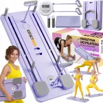 Pilates treniruoklio lenta, daugiafunkcis 12 viename pilates rinkinys