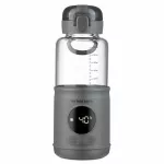 Kūdikių vandens ir pieno &scaron;ildytuvas MyBabyBottle Pro, pilkas, ne&scaron;iojamas