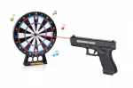 Lazerinis pistoletas su 20 cm taikiniu