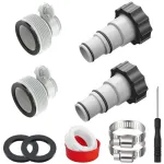4 vnt. žarnų redukcijos adapteriai Intex baseino siurbliams, 32&ndash;38 mm