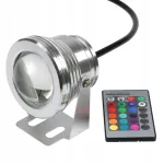LED &scaron;viestuvas, RGB, 12V, IP67, atsparus vandeniui, tinka tvenkiniams ir baseinams, maitinimas 230V