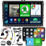 Automobilinė radijo navigacija NCS RS-405 su Android, Bluetooth, Skoda Fabia II 2007&ndash;2014