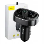 Automobilinis įkroviklis BASEUS su FM siųstuvu, Bluetooth, MP3, USB, greitu įkrovimu ir kortelių skaitytuvu